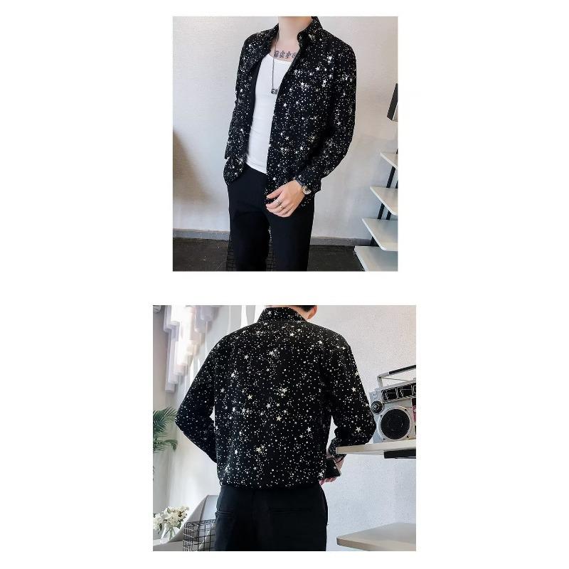 Men S Loose Long Sleeve Shirt Japanese Style Casual Trendy Shirt