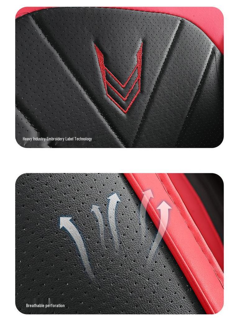 Universal Nappa Leather Car Seat Cushion and Cover - All-Season Full Surround Design