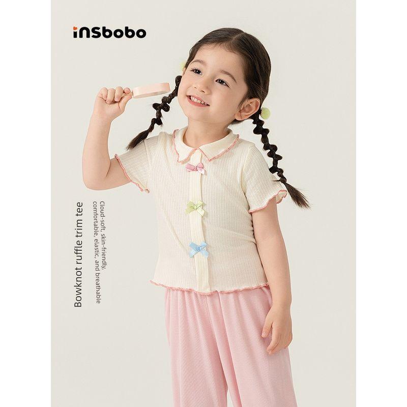 Girls' Short-Sleeved T-Shirts, Baby Girls' Summer Clothes, 2026 Summer New Style Kidsren's Clothes, Super Nice and Stylish Tops, Kidsren's Clothing