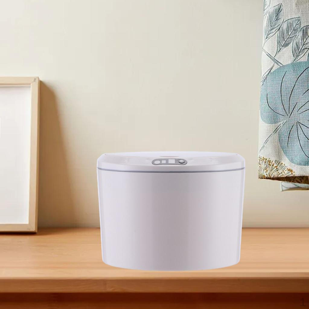 Trash Can, Touchless Automatic Plastic Garbage Bin Container with Lid, Water-Proof Waste
