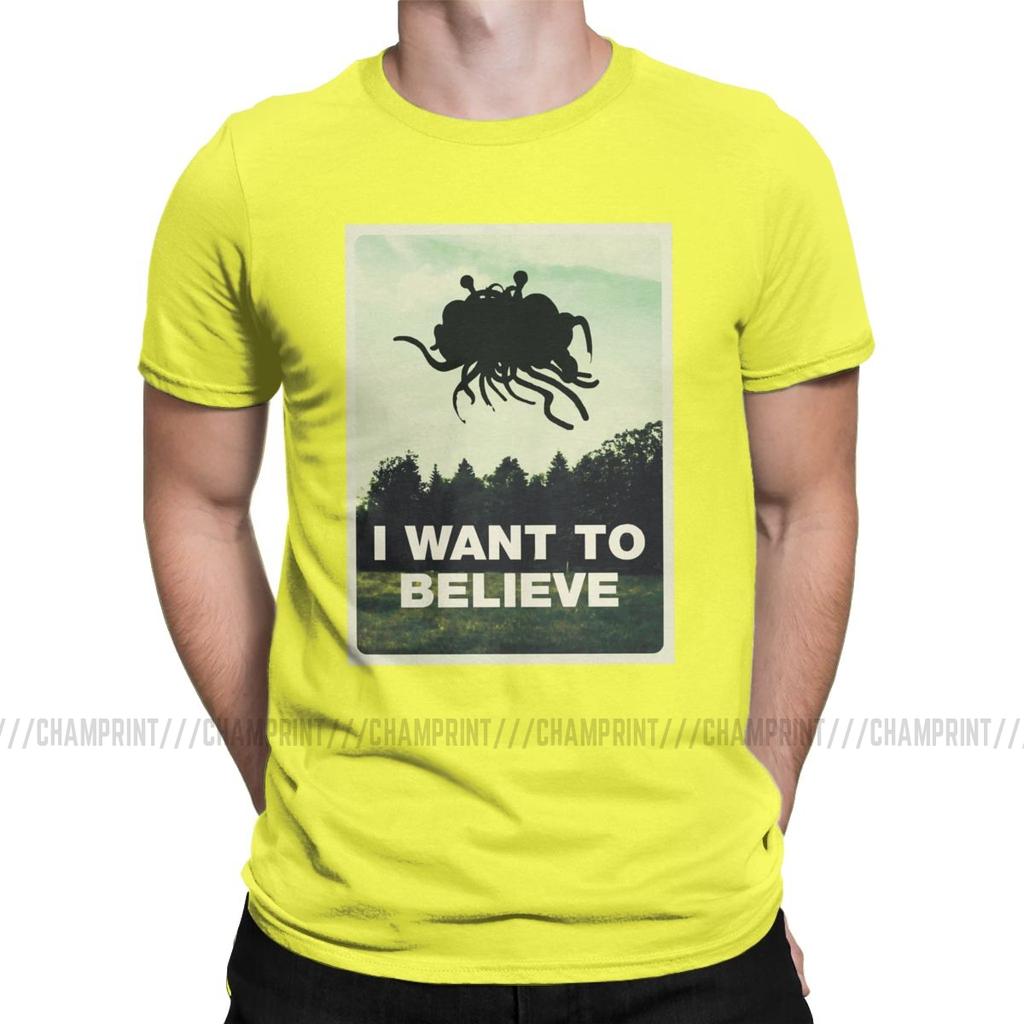 Flying Spaghetti Monsterism Believing T Shirts Men S T Shirts Pastafarianism Fsm Religion Church Novelty Tees