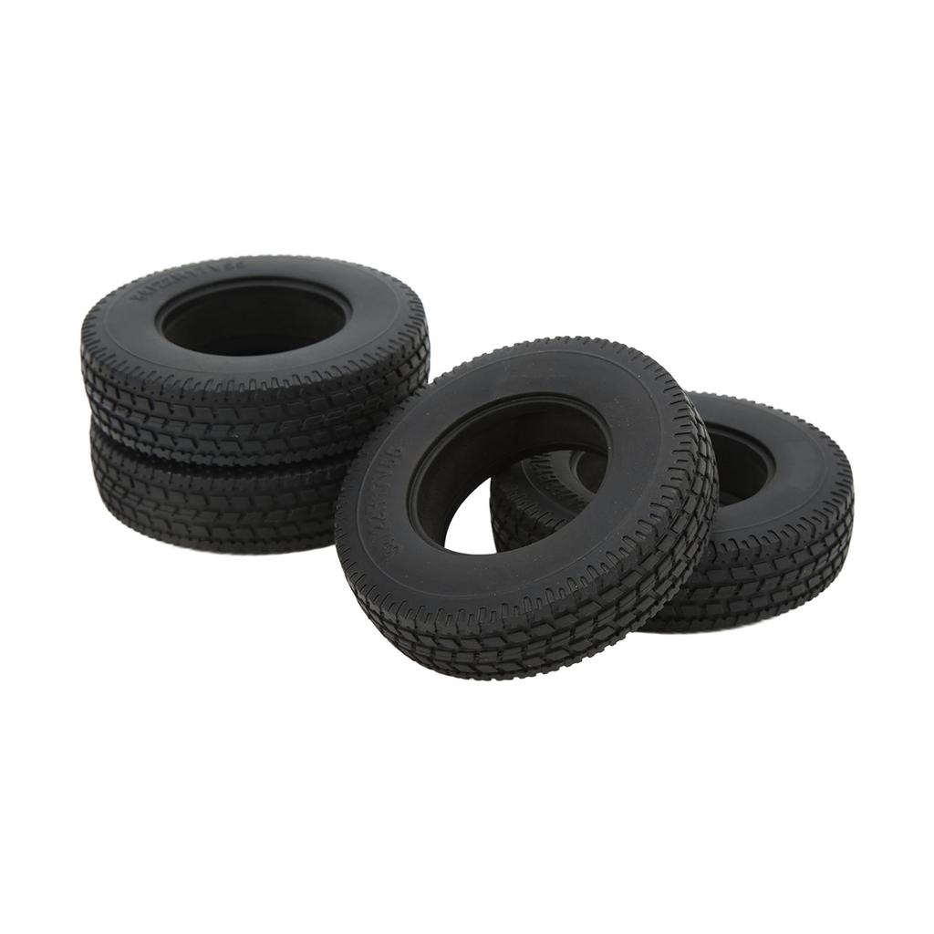 4ks RC přední a zadní gumové pneumatiky o šířce 22 mm Pneumatiky kol pro Upgrade přívěsů Tamiya 1/14 RC