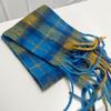 Autumn and winter new trend warm thickened comfortable contrasting color multi-color plaid fringed scarf scarf women