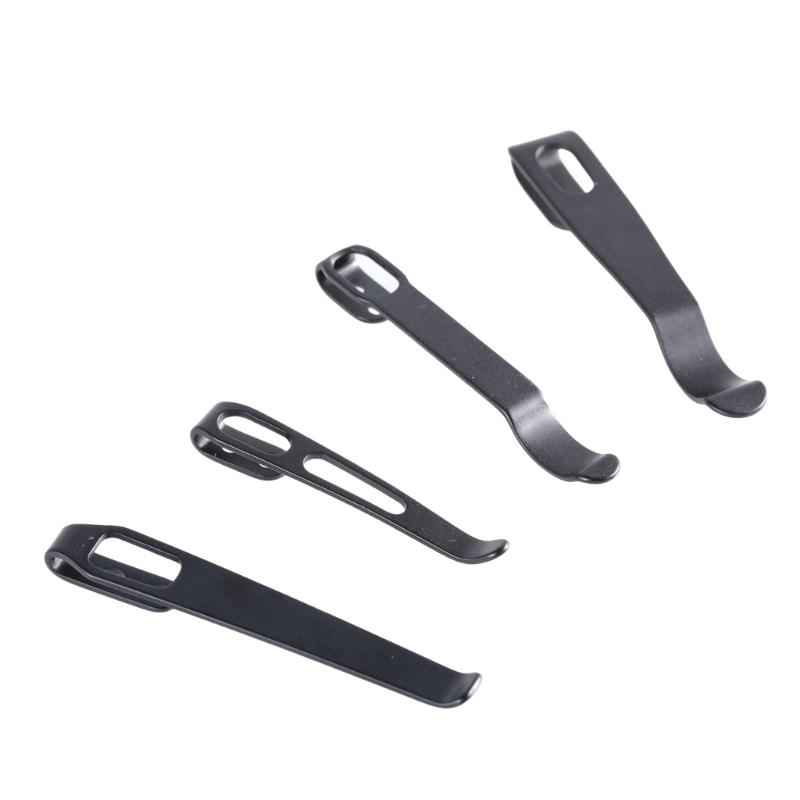 Stainless Steel Cutter Pockets Clip Back Clamp With 3Pcs Screws Make Cutter Back Clip Replacement Accessories Parts