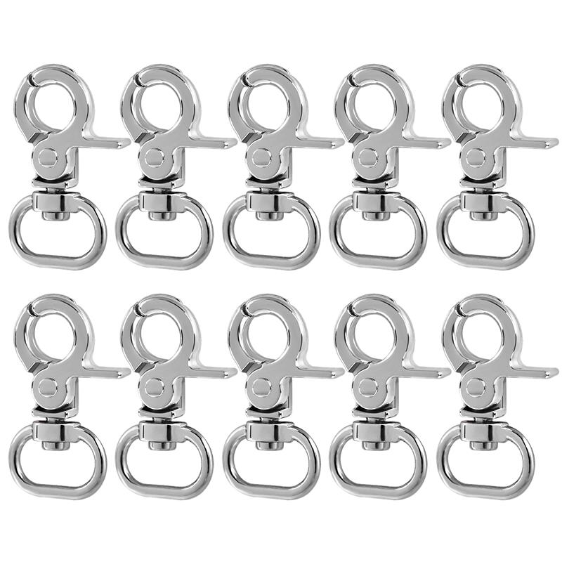 10PCS Small Clamp Buckle Zinc Alloy Material Electroplated Alloy Buckle DIY KeyChain Bag Part Accessories