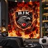 Wandbehang Tapisserie Beşiktaş FC Druckstoff für Wohnzimmer Schlafzimmer Heimdekoration