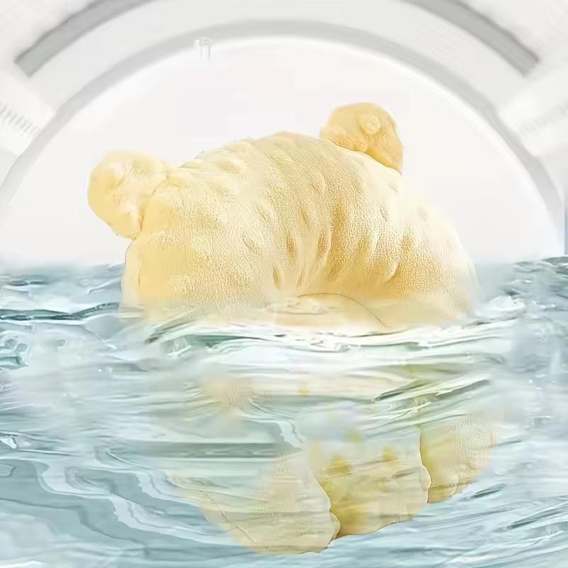 Winter Cozy U-Shaped Cartoon Design Sleep Pad for Small Dogs-Deep Sleep ,Polyester Fleece,Elliptical Shape,Ideal for Toy Breed