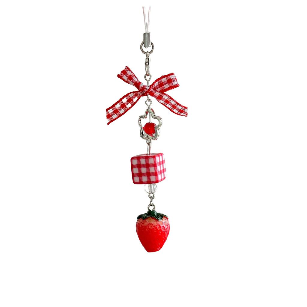 Playful Fruit Mobile Chain Portable Key Holder Stylish Backpack Embellishment Suitable for Daily Life and Travel Decors