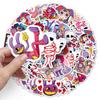54 Pcs Waterproof Epoxy Digital Circus Cartoon Character Stickers for Phone Case Decoration