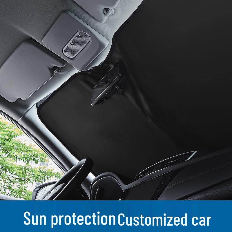 Buick Sunshade Visor for Excelle, Regal, Park Avenue: Front Windshield Heat Insulation & Light Blocking Curtain