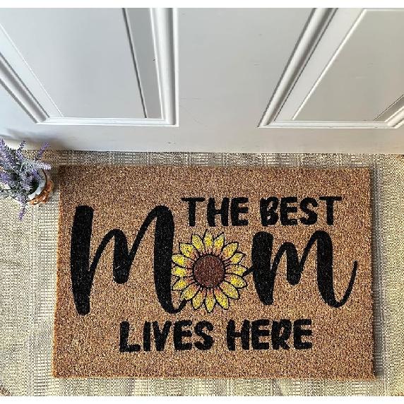 Дверной коврик Кот Дверной коврик Подарок на новоселье | Приветственный дверной коврик |Дверной коврик | Свадебный подарок |Подарок Наружный дверной коврик 24x16 дюймов Door mat