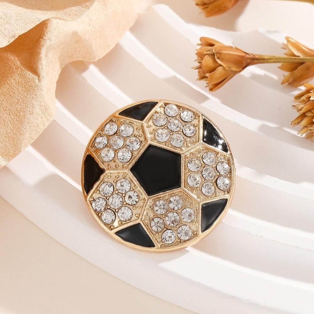 

Crystal Rhinestone Rhinestone Brooches Alloy Material Sports Theme Clothing Accessories Decorative Pins Rhinestone Design