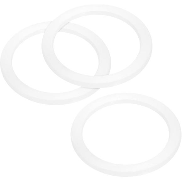 MECCANIXITY Gasket Seal Coffee Maker White Silicone Ring Replacement 42x55x2.2mm for 2-Cup Aluminium Coffee Pot, Pack of 3