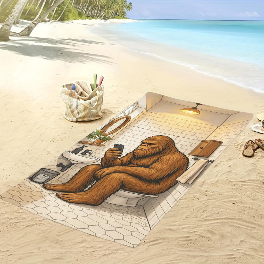 Multi-functional Polyester Beach Towel - Ideal for Swimming, Fitness, Camping, Yoga, Travel and Beach Activities