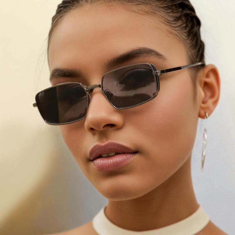 3pcs Retro Rectangle Sunglasses Women Brand Designer Small Metal Frame Square Punk Sun Glasses Men Popular Glasses UV400