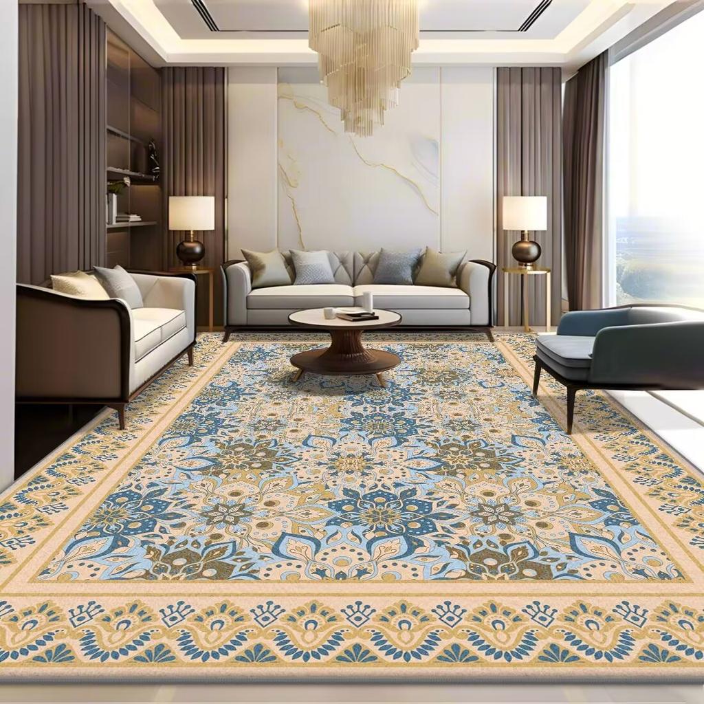 Thick Crystal Velvet Carpet Living Room Bedroom Dirt Resistant Light Luxury Easy To Take Care of Coffee Table Sofa Blanket Bedroom Blanket