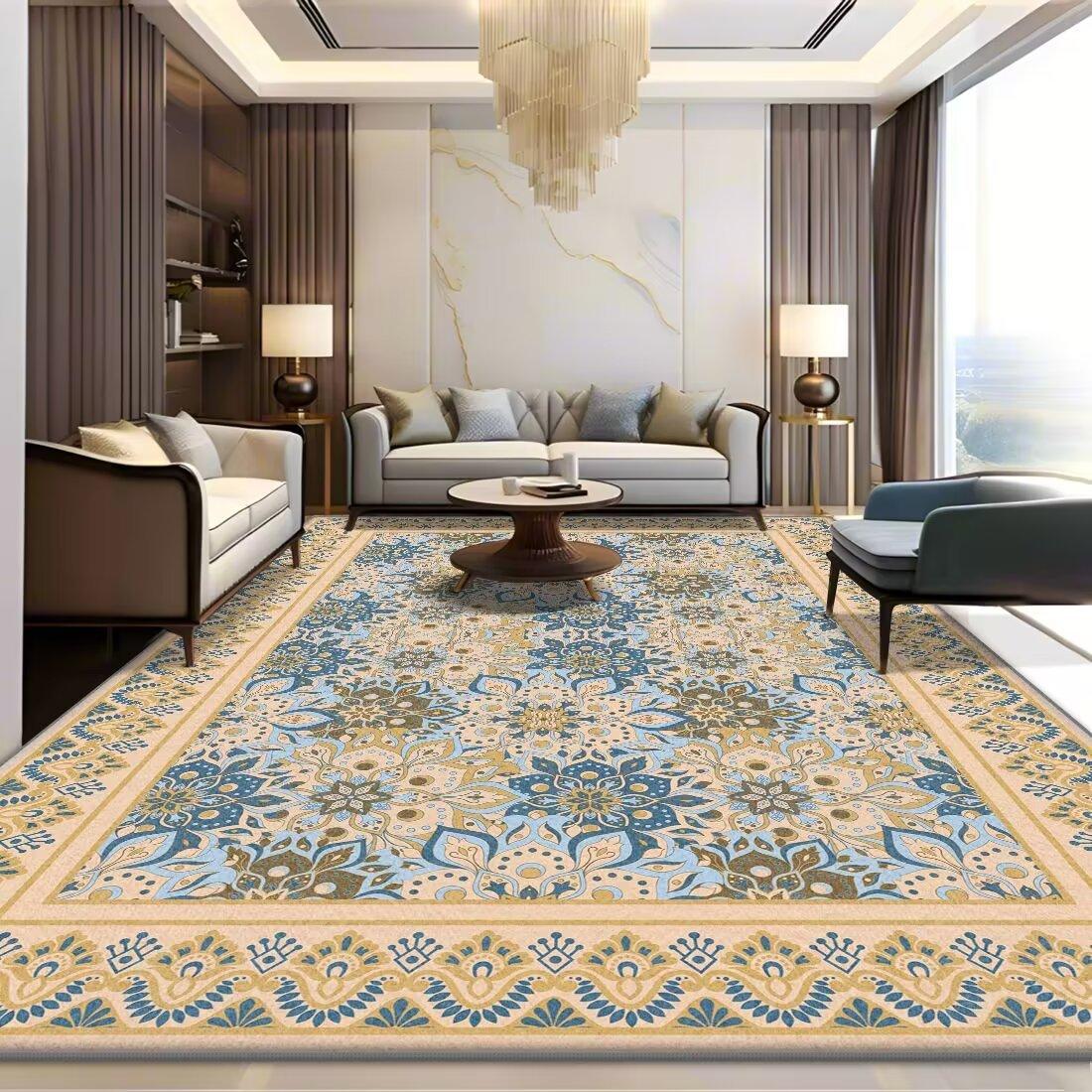 

Толстый кристальный бархатный ковер для гостиной, спальни, устойчивый к грязи, легкий, роскошный, простой в уходе, журнальный столик, диван, одеяло для спальни 160*230cm