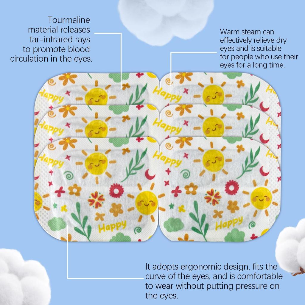 WIIEEY Sleep Steam Eye Mask Gentle Hot Compress Relieves Eyestrain Enhances Sleep QualityDaily Use