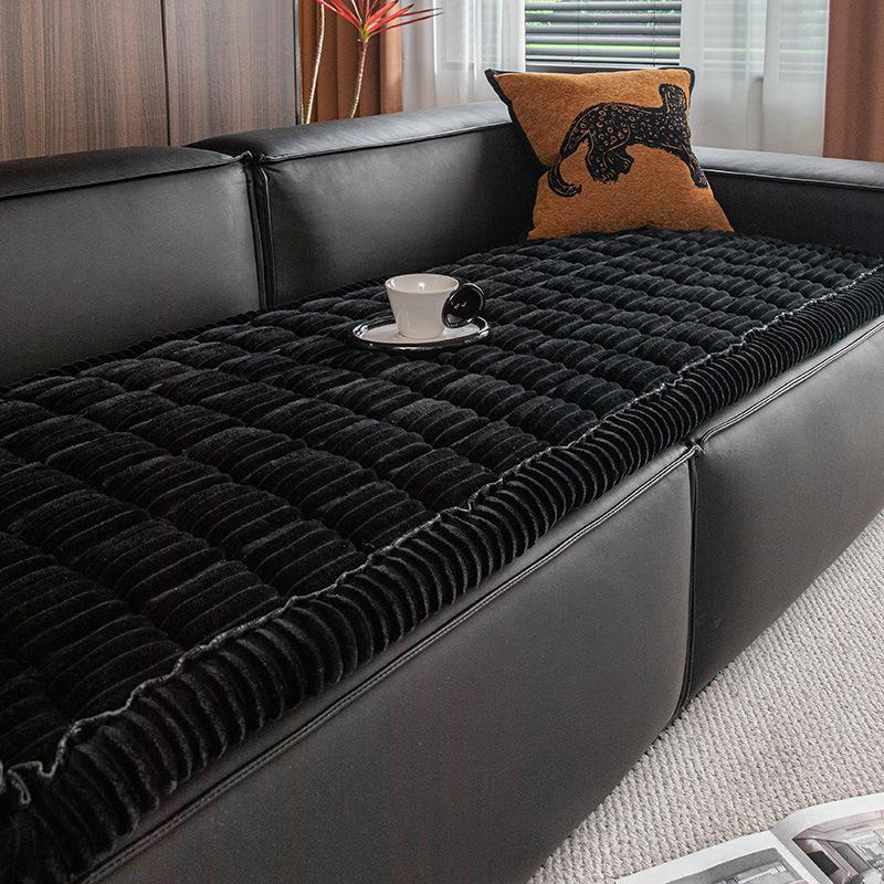 

Sofa Cushion Steamed Bread Cushion Universal In All Seasons Plush Seat Cushion Simple Modern Non-Slip Leather Sofa Cover Cover Cloth Towel 70cm*150cm