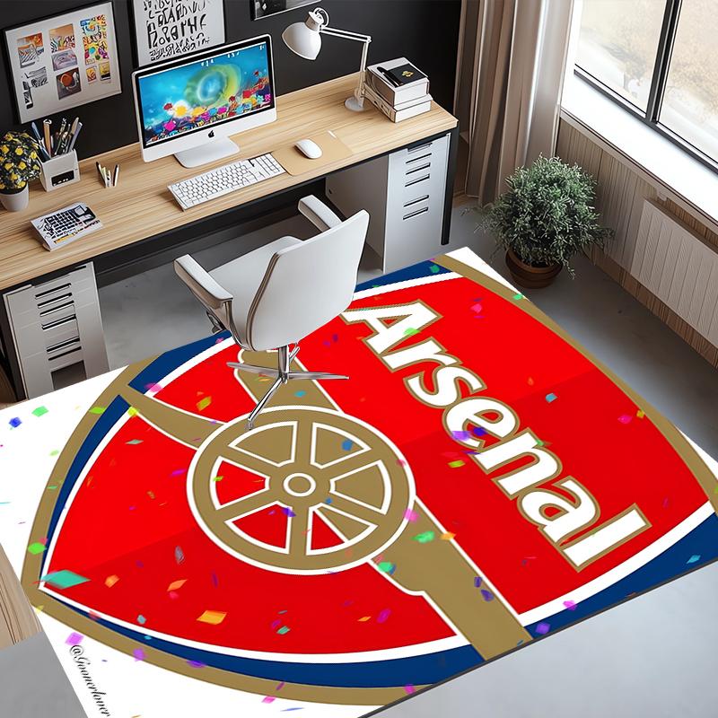 Arsenal F.C Pattern Rug, Indoor/Outdoor Mat, for Picnic, Gameroom, Bedroom, Office, Living Room, Home Decor Carpet, Birthday Gift