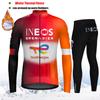 2027 Winter Cycling Jersey Set Men Thermal Fleece Bicycle Clothing MTB Bike Bib Pants Ropa Triathlon Maillot Ciclismo