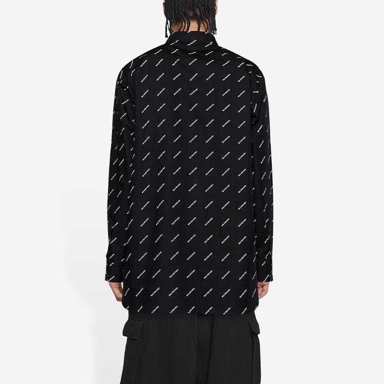 Balenciaga Shirt Regular Fit Men's Black 534333TBL961070