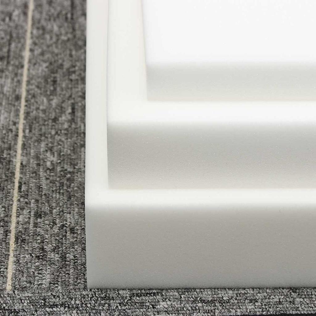 40x40cm High Density Seat Cushion Memory Foam Rubber Replacement Polyurethane Upholstery Soft White Firm Sheet Mat Pad Pillow