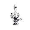 Nuovo Pendente Elefante in Argento 925 Accessori Gioielli Fai da Te Adatto per Bracciale Europeo Palloncino Cane Rana Orso Macchina Cane Topo