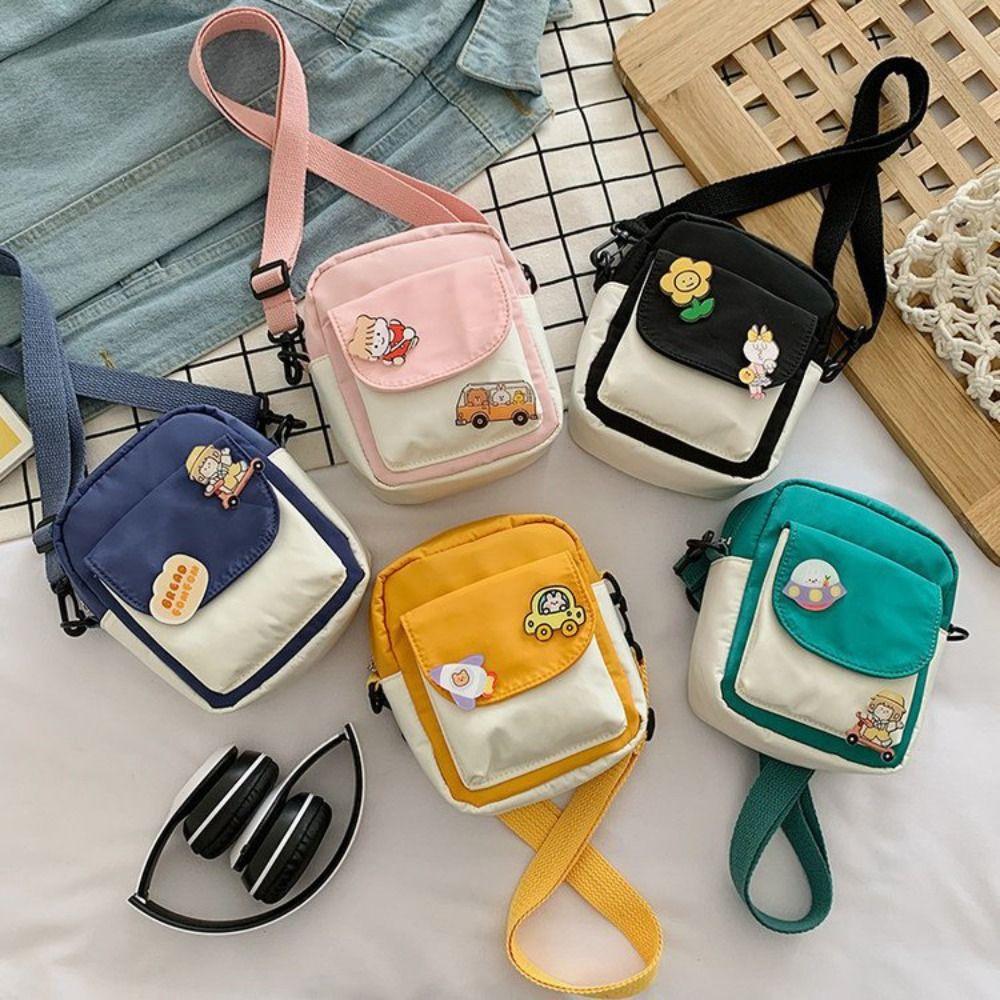 Nylon Mini Shoulder Bags Cute Coin Wallets Durable Small Satchel  Little Girls