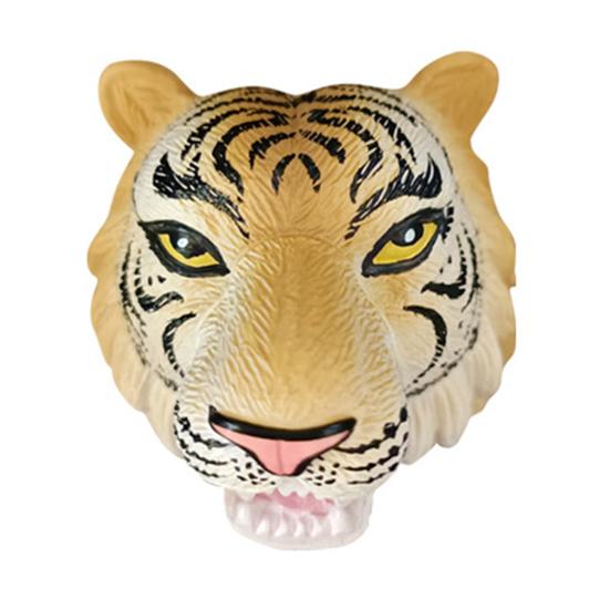 PVC Animal Head Figurine Refrigerator Decoration Mini Antelope Elk Mammoth