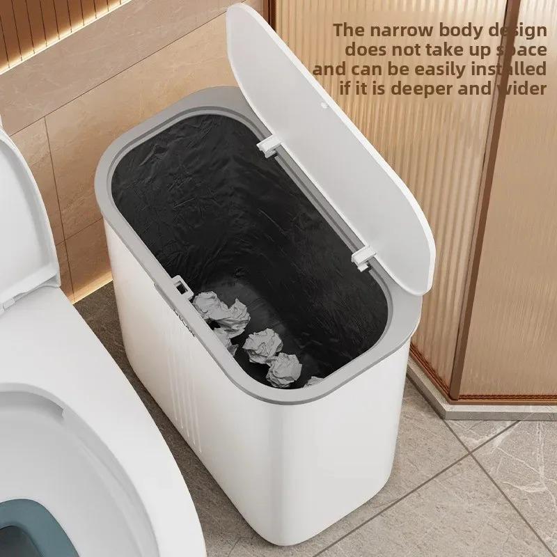 Medium Narrow Slot Trash Can, Household with Lid Deodorant, Bathroom/living Room Bedroom/office Only
