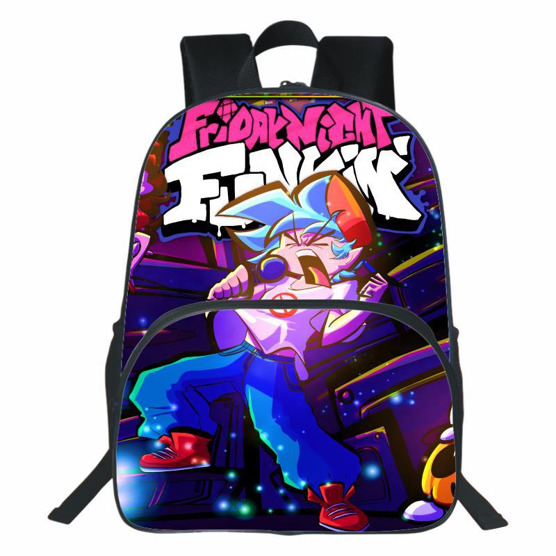 Friday Night Funkin Backpack Friday Night Funkin Printed Backpack Anime Large Capacity Boys and Girls Student Travel Backpack