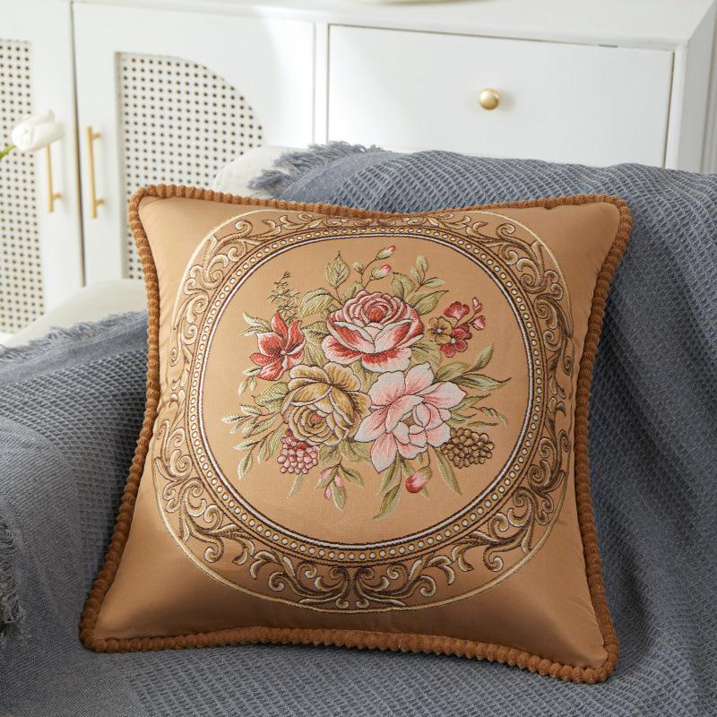 Crafted Jacquard High-precision Sofa Pillows, High-end Light Luxury Bed Cushions