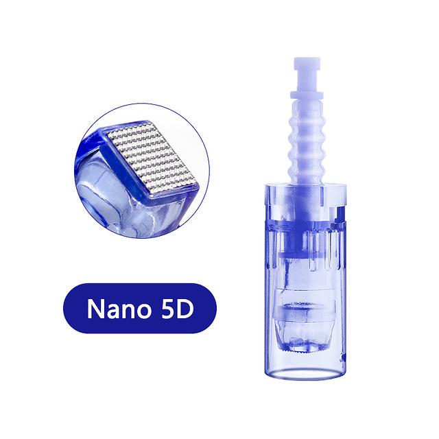 Blue Bayonet Microneedle Head Replacement for A6 with 9, 12, 36, 42 Needles & Nano Tattoo Options