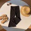 Children's Clothing Girls' Pants 2025 Spring and Autumn New Versatile Casual Slit Flared Pants for Young Children Solid Color Long Pants