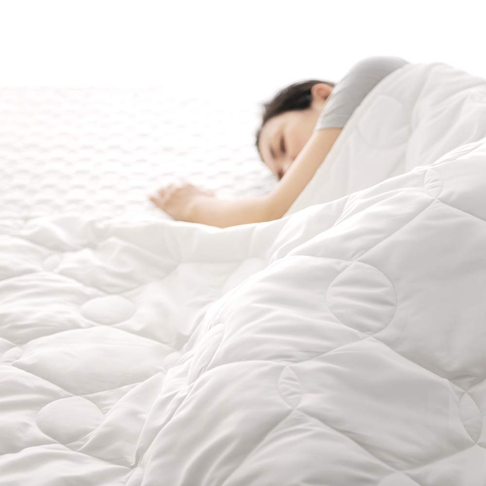 Tenken 2 Satin Washable Pillow 44 x Silk-blend Pad, 100% Wool, 65cm, White, TK-PP30202