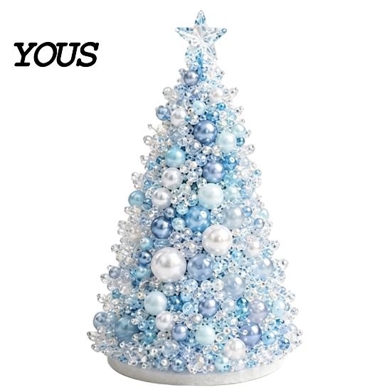 Christmas Tree Craft Kits for Adults Dreamy Beaded DIY Kit, Handmade Holiday Craft, Multicolor Creative Seasonal Ornament Projects Adults, Tabletop