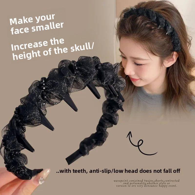 Wrap-around Hair Band, Versatile for Various Occasions, Anti-slip with Teeth, Headband for Washing Face and Hair, Women's Hair Accessory