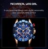 LIGE Multifunctional Waterproof Quartz Watch