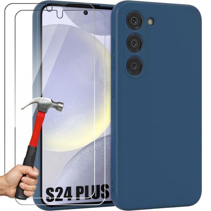 Coque pour Samsung Galaxy S24 Plus - Protection Ultra Slim - Antichoc - Anti-Rayures - Bleu Marine