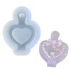 Perfume Bottle Silicone Mold Quicksand Casting Molds Epoxy Resin Shaker Mold for DIY Pendant Jewelry Decoration Making