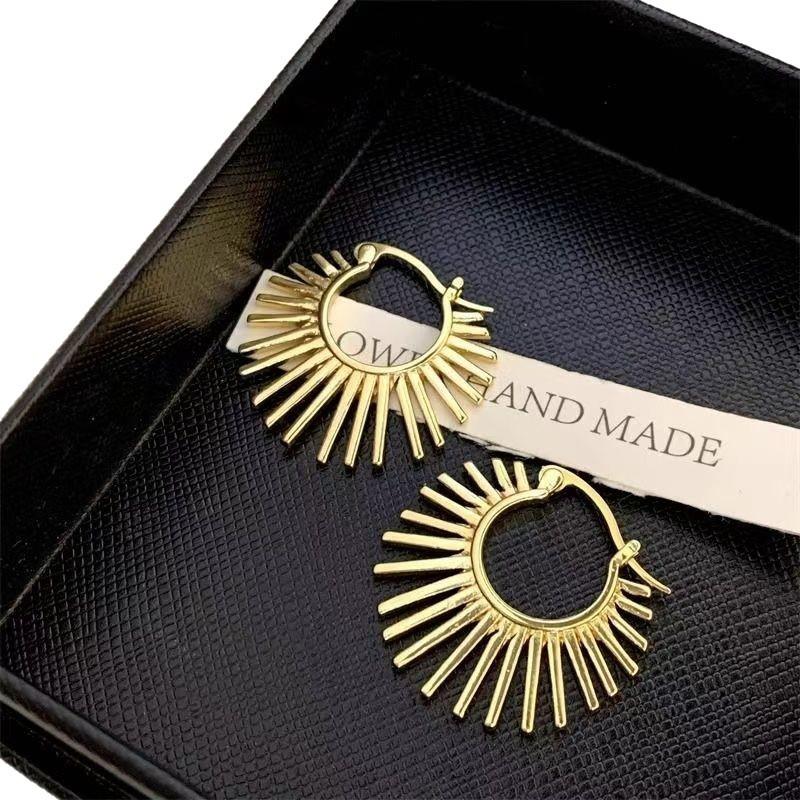 Silver Color Shinning Earrings For Women Sun Shape Sexy Girl Fashion Trendy Jewelry Gift Party Wedding pendientes