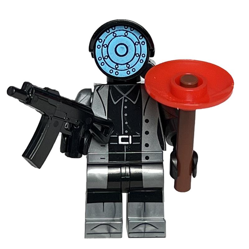 Skibidi Toilet Men Vs. Monitor Building Blocks Super Titan TV Man Sound Man Children's Toy Birthday Building Block Brick Gift