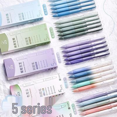 High-Quality Quick-Drying Gel Pen with Click-Action, Smooth Black Ink for Student Exams, Special ST Tip.