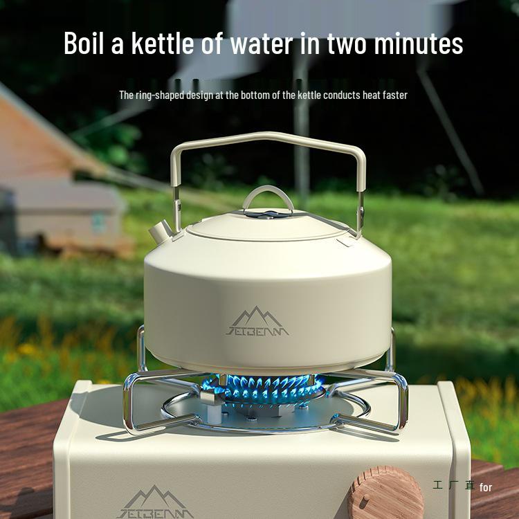 JETBeam 304 Stainless Steel Camping Cookware Set: Includes Outdoor Kettle and Pots for Camping and Picnicking.