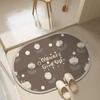 Bathroom absorbent floor mat, diatom mud quick-drying toilet, bathroom door non-slip mat, floor mat, foot mat
