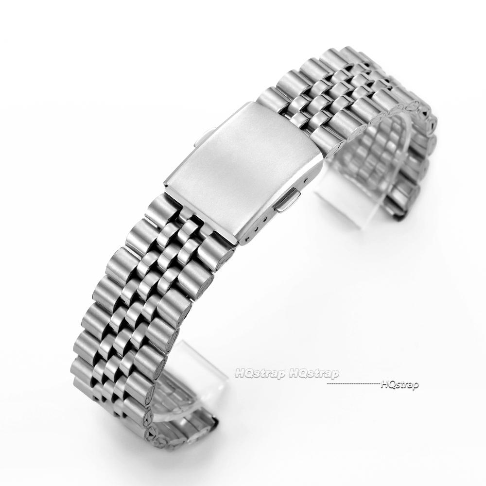 

Universal Stainless Steel Strap for Jubilee 18mm 20mm 22mm Metal Band for Seiko Men Women Bracelet Folding Buckle Watchband 18mm