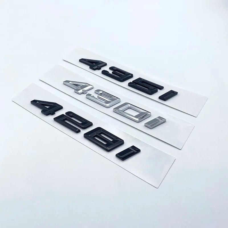 Nowe cyfry litery 420i 428i 430i 435i 440i ABS godło dla BMW serii 4 F32 F33 F36 G22 G23 bagażnik samochodowy tabliczka znamionowa naklejka z logo