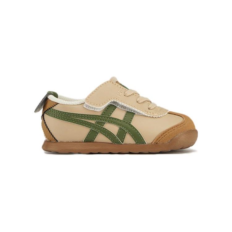 Onitsuka Tiger Mexico 66 Waterproof Breathable Low-Top Walking Shoes Baby Shoes Brown 1184A074-250