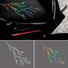 Universal Motorcycle Body Stickers Decoration Lightning Crack Style Pull Flower Waterproof Motorcycle Helmet Front Head Decal